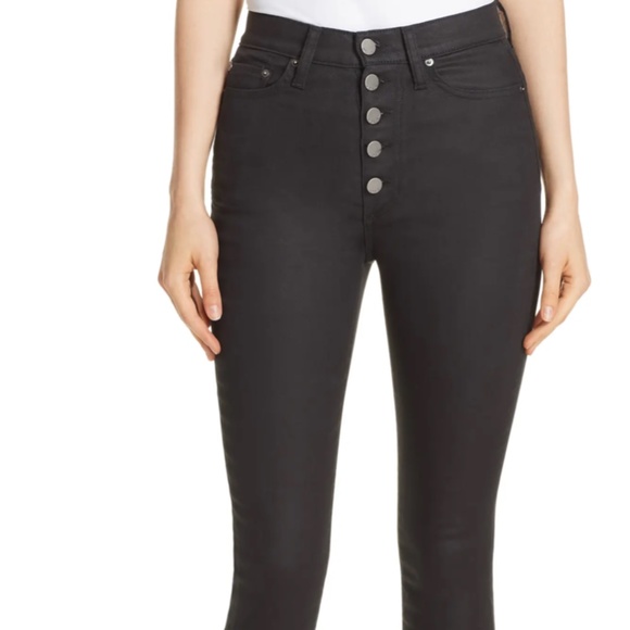 Alice and Olivia Good Exposed Button Skinny Jeans - Picture 1 of 5